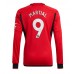 Manchester United Anthony Martial #9 Replika Hemma matchkläder 2023-24 Långa ärmar